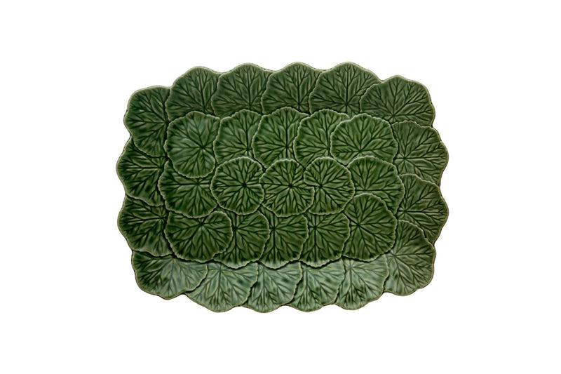 Bordallo Pinheiro geranium serving platter 30cm - British product