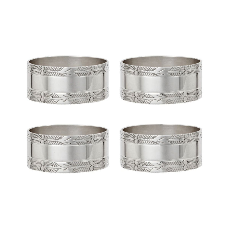 Fortnum's silver plated napkin rings set of four (British brand)