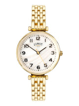 Next Limit Gold Tone Classic Mother-Of-Pearl Watch- Buy online at McGrocer