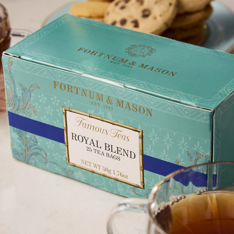 Fortnum and Mason wicker gift hamper with teatime treats - British product