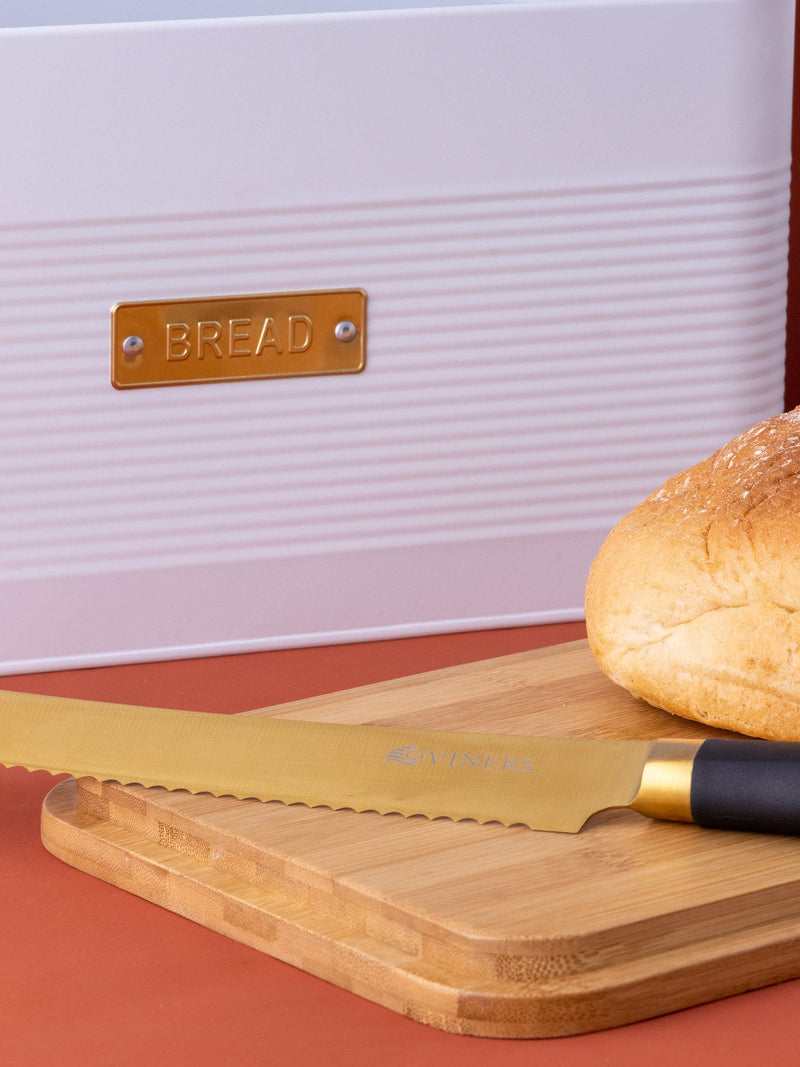 Typhoon White Otto Square bread bin 9.5L (British brand)
