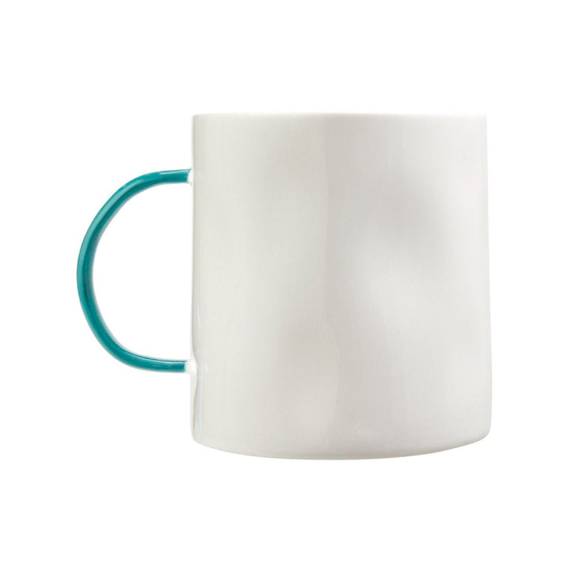 Feldspar teal coffee cup 7oz fine bone china - British product