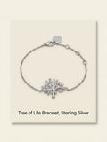 Mulberry Tree Chain Bracelet silver 21cm (British brand)