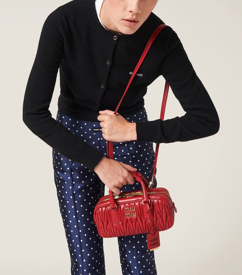 Miu Miu nappa leather Matelassé Arcadie top-handle bag, UK version