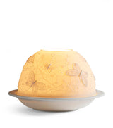 Harrods Bernardaud Butterflies LED Votivelight Lithophane - H7.5cm x W11.5cm- Buy online at McGrocer