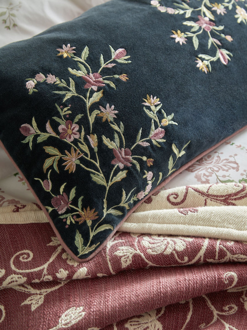 Historic Royal Palaces embroidered cushion 30x50cm, UK version