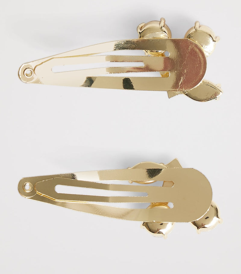 Bonpoint cherry-embellished hair clips set of 2, UK version
