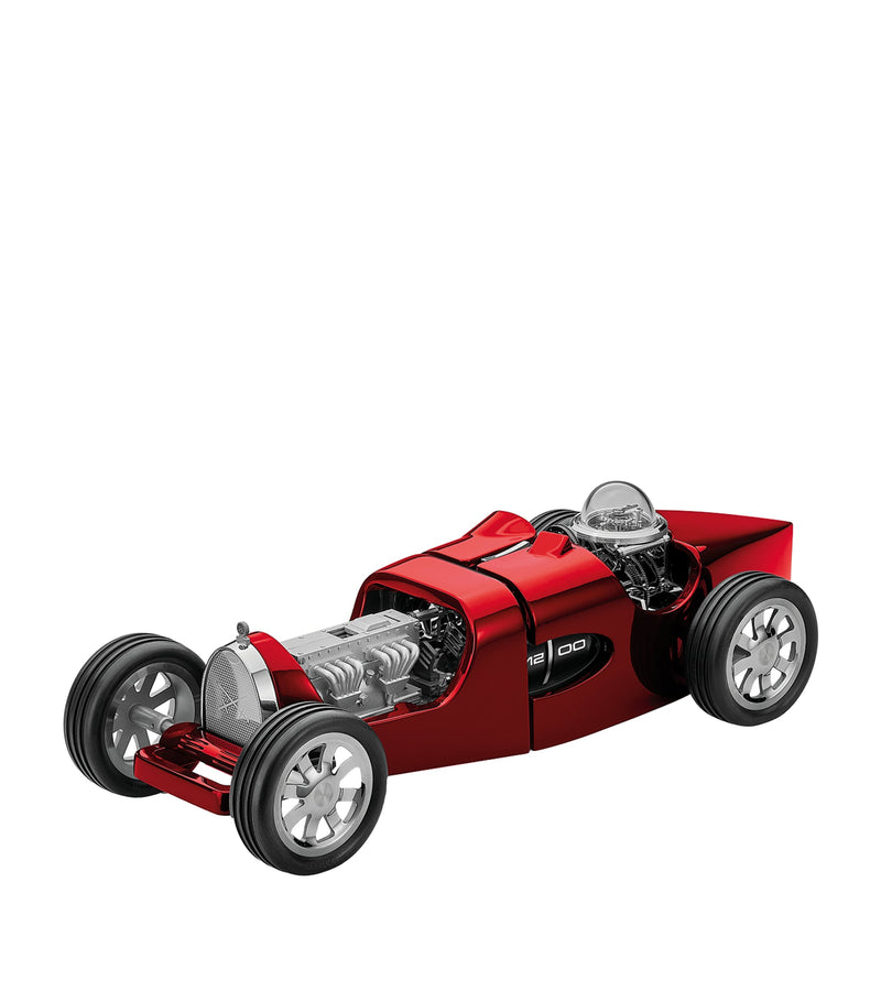 L'Epée T35 Red Car Clock with cigar lighter, UK version