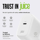 Juice 70W USB-C laptop charger with 2m cable, British brand