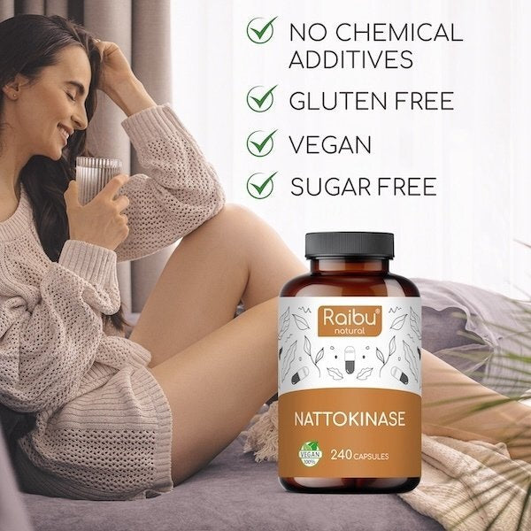 RAIBU Nattokinase 2000 FU capsules - British product