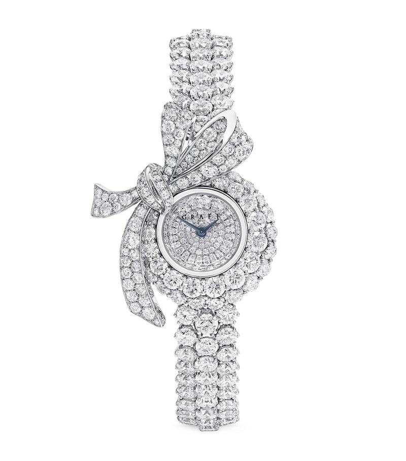 Graff white gold diamond Tilda's Bow watch 14mm (British brand)