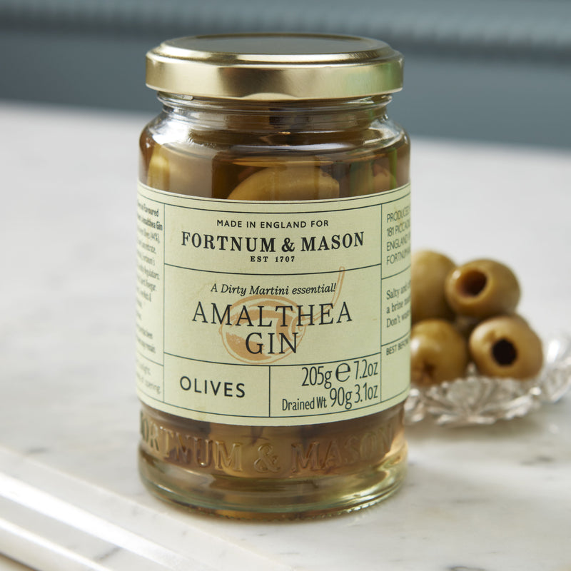 Fortnum's wicker hamper with sweet and savoury treats, imported from the UK