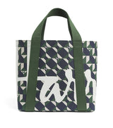 Harrods Harrods Mini Cotton Geometric Logo Tote Bag- Buy online at McGrocer
