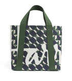 Harrods mini cotton geometric logo tote bag, UK version