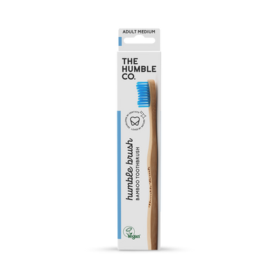 Holland & Barrett Humble Bamboo Adult Medium Bristle Toothbrush Blue Purple White or Green- Buy online at McGrocer