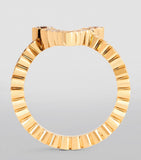 Sophie Bille Brahe yellow gold diamond V ring (British brand)