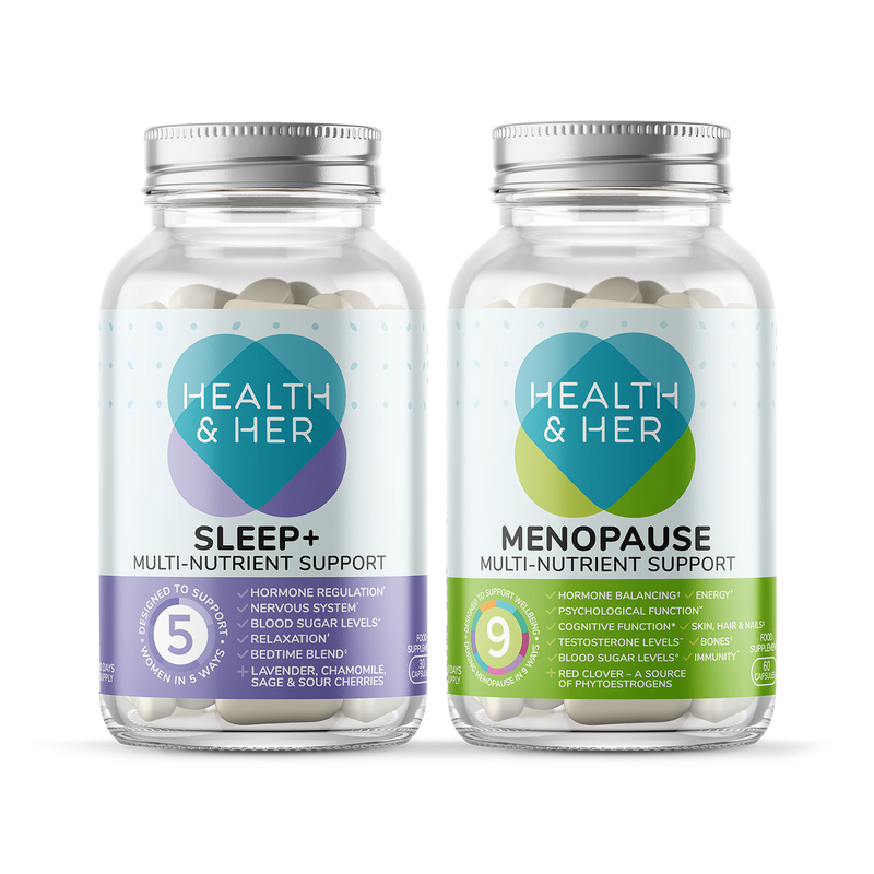 Health & Her Menopause Bundle supplement pack - British product