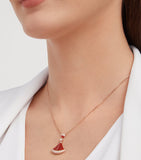 Bvlgari Divas' Dream necklace rose gold carnelian diamond (British brand)