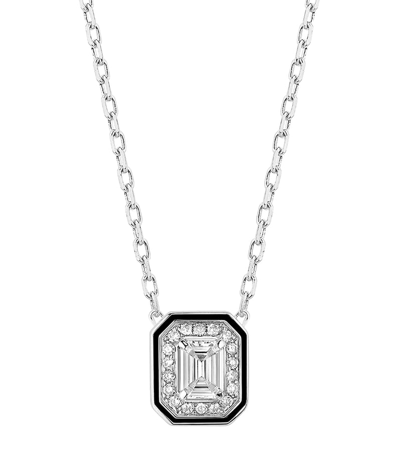 Boucheron white gold diamond Vendôme Liseré necklace - British product