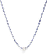 Harrods Suzanne Kalan White Gold and Iolite Infinite Beaded Necklace- Buy online at McGrocer