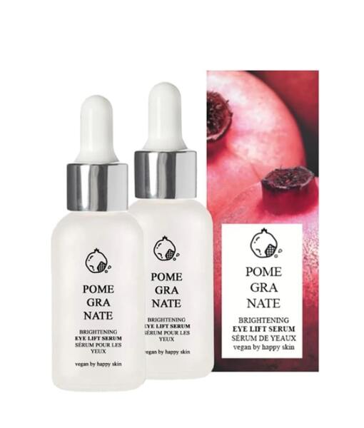 Vegan By Happy Skin Pomegranate Eye Lift Serum 15ml x 2 GOODS Superdrug