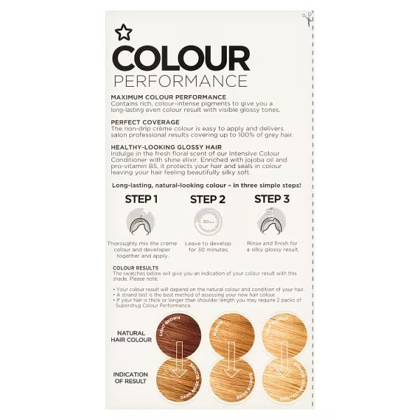 Superdrug Blonde Permanent Hair Dye (British brand)
