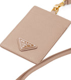 Prada Saffiano leather badge holder, imported from the UK
