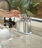 Joseph Joseph stainless steel surface cutlery drainer, UK version