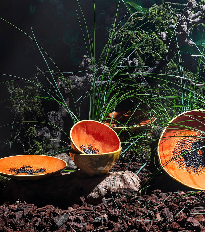 Bordallo Pinheiro papaya plate 21cm - British product