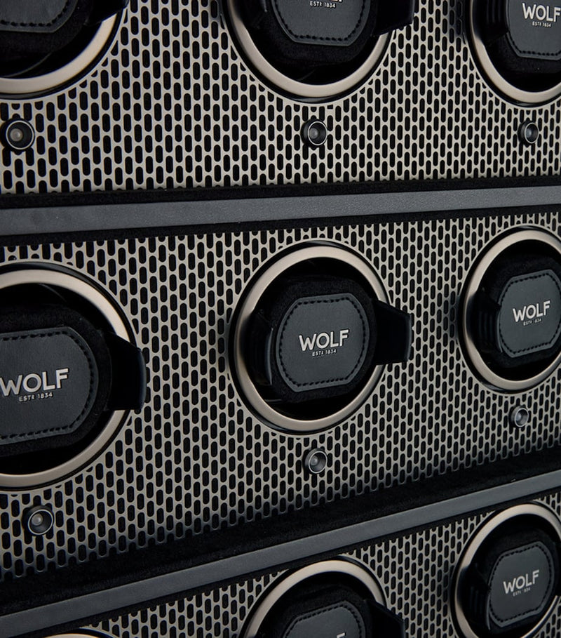 WOLF Axis 12-Piece watch winder cabinet, UK version