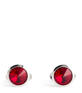 Harrods Giorgio Armani Sterling Silver Embellished Cufflinks- Buy online at McGrocer
