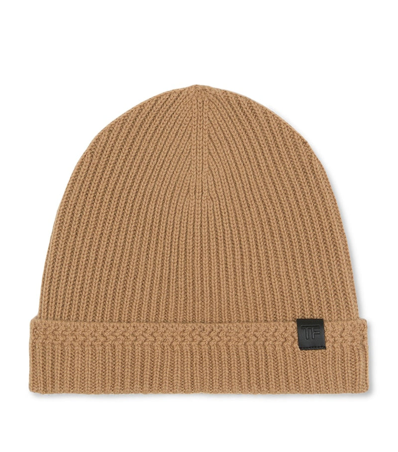 TOM FORD cashmere logo beanie, imported from the UK