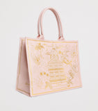 Harrods Gold Building shopper bag cotton canvas, UK version