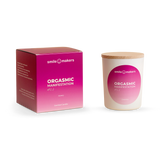 Holland & Barrett Smile Makers Sweaty Manifestation Scented Candle, Sandalwood and Vetiver, 180g- Buy online at McGrocer