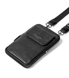 Aspinal of London leather cross-body phone pouch (British brand)