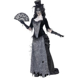 Superdrug Smiffys Ghost Town Black Widow Costume Grey- Buy online at McGrocer