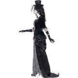 Smiffys Black Widow Costume grey top skirt hat - British product