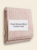 Mulberry Purple Eliza made to measure Roman blinds, imported from the UK