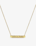 Littlesmith gold-plated personalised 13 character necklace, UK version