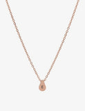 Littlesmith initial rose gold teardrop bead necklace 45cm, imported from the UK