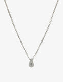 Littlesmith personalised silver-plated teardrop bead necklace (British brand)