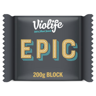 Violife Epic Cheddar cheese alternative 200g (British brand)