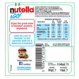 Nutella hazelnut spread with breadsticks snack pack 12 x 48g, imported from the UK