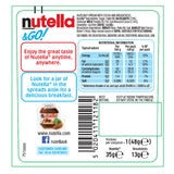 Nutella hazelnut spread with breadsticks snack pack 12 x 48g, imported from the UK