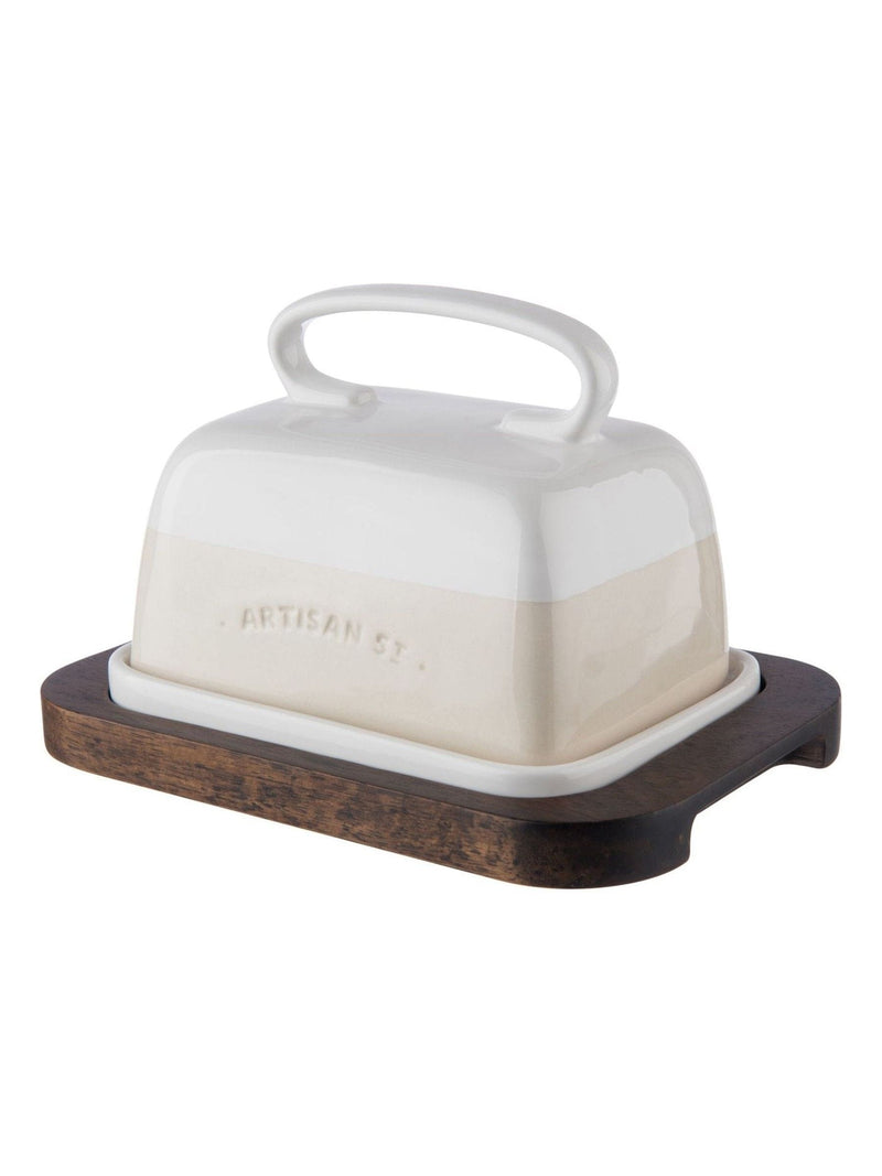 Artisan Street White Butter Dish Set