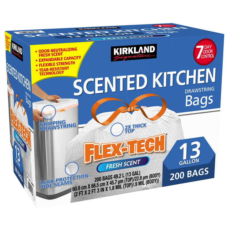 Kirkland Signature scented bin bags 200 pack, UK version