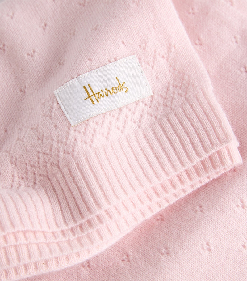 Harrods luxury cashmere shawl baby gift, UK version