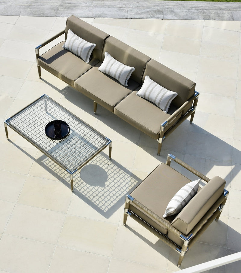 Indian Ocean Marina outdoor coffee table, imported from the UK