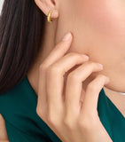 Bvlgari Tubogas hoop earrings 18k yellow gold (British brand)