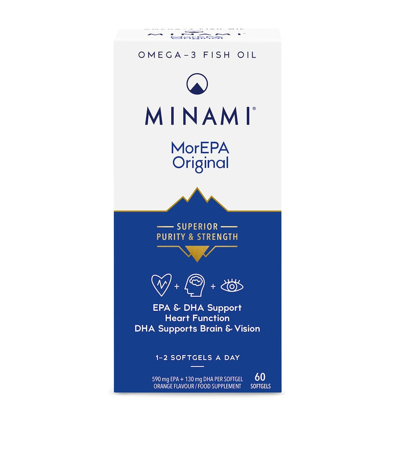 Minami MorEPA Original omega 3 supplement 60 softgels - British product